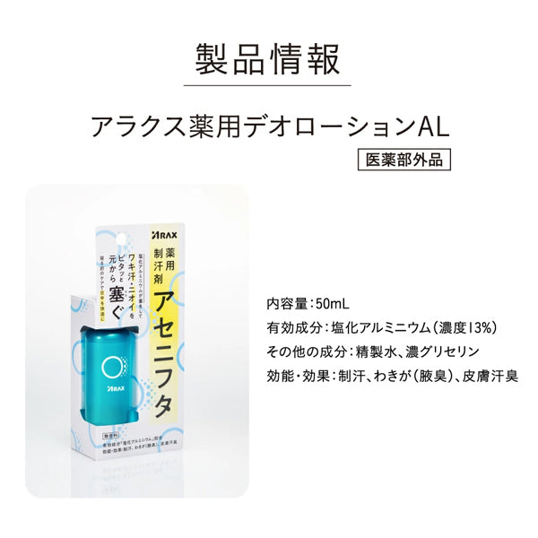 薬用制汗剤 アセニフタ 50ml
