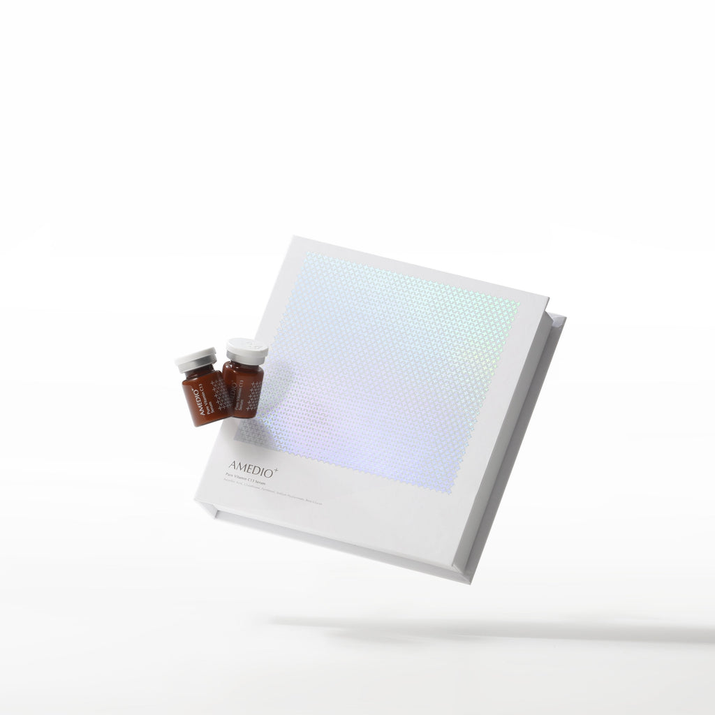 AMEDIO バイオセルロース ピュアマスク ＆ ピュアビタミンC13セラム AMEDIO ピュアV13C美容セラム2本 ＋ バイオセルロースフェイスマスク 5